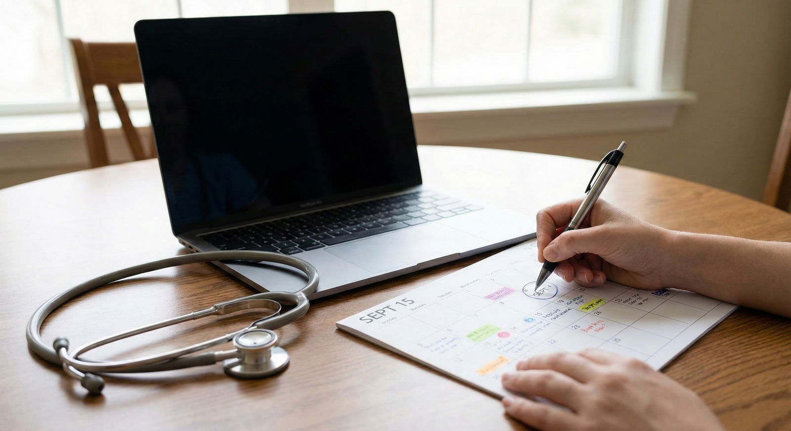 Medical student highlighting residency application dates on a calendar Medical student highlighting residency application dates on a calendar - for How ERAS Timing Interacts with MSPE Release and