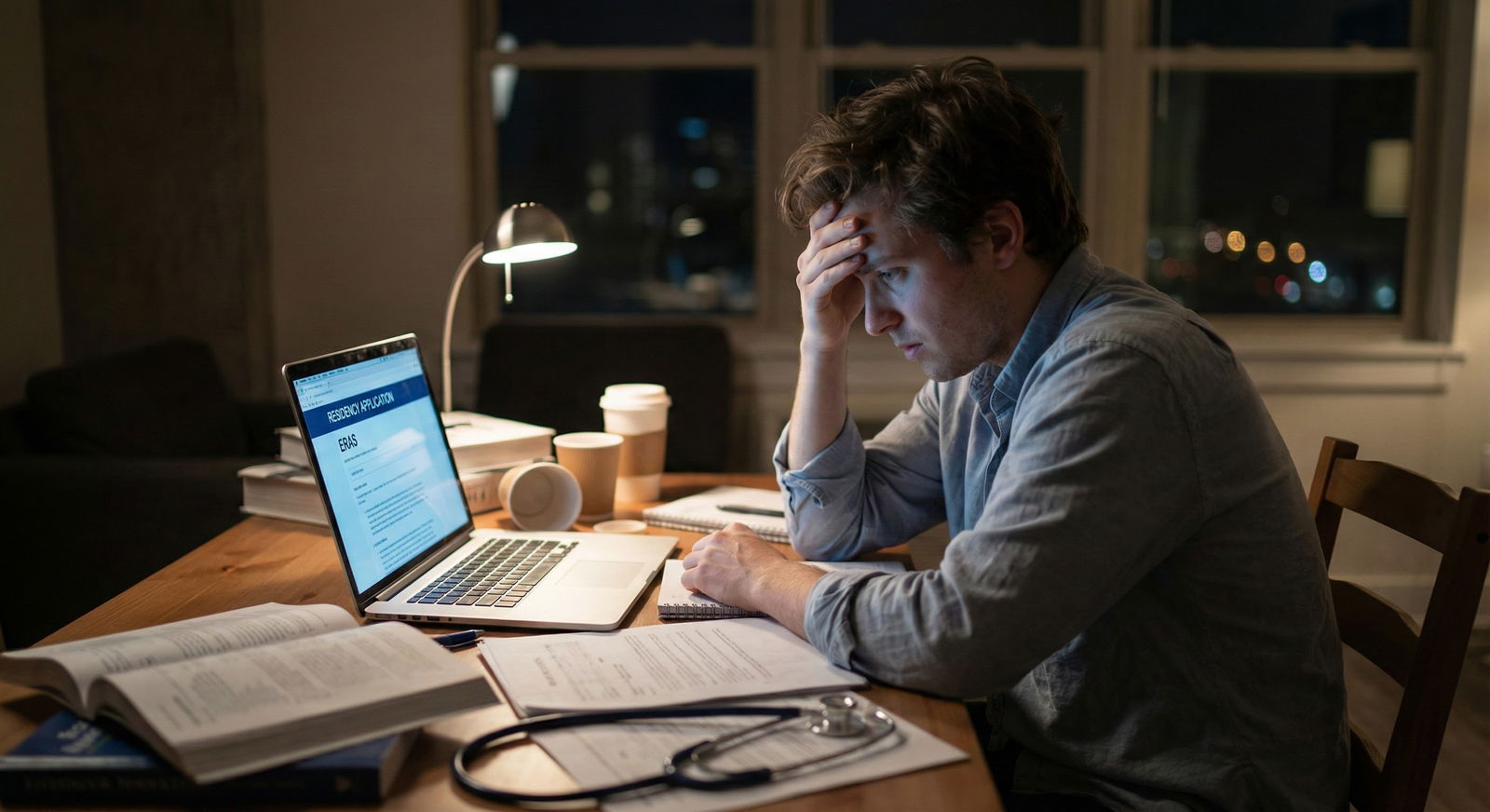 Medical student looking anxious while comparing letters of recommendation -  for My Classmates Have ‘Big Name’ LORs—Am I at a