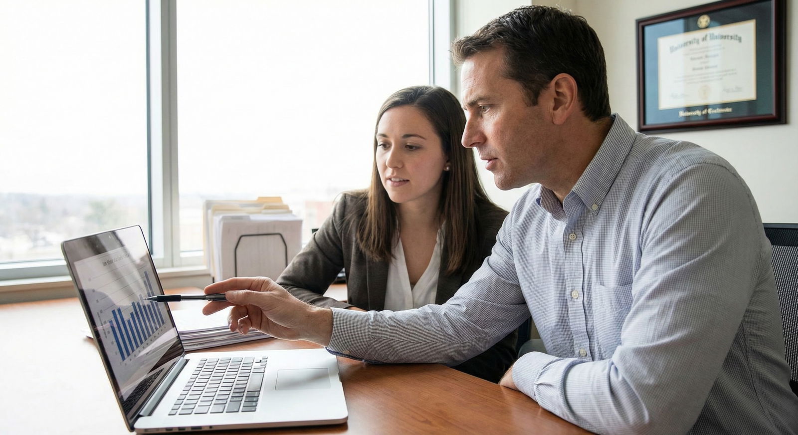 Primary care physician reviewing electronic medical records Primary care physician reviewing electronic medical records - for Primary Care Myth: Why FM Isn’t Automatically Easier Than