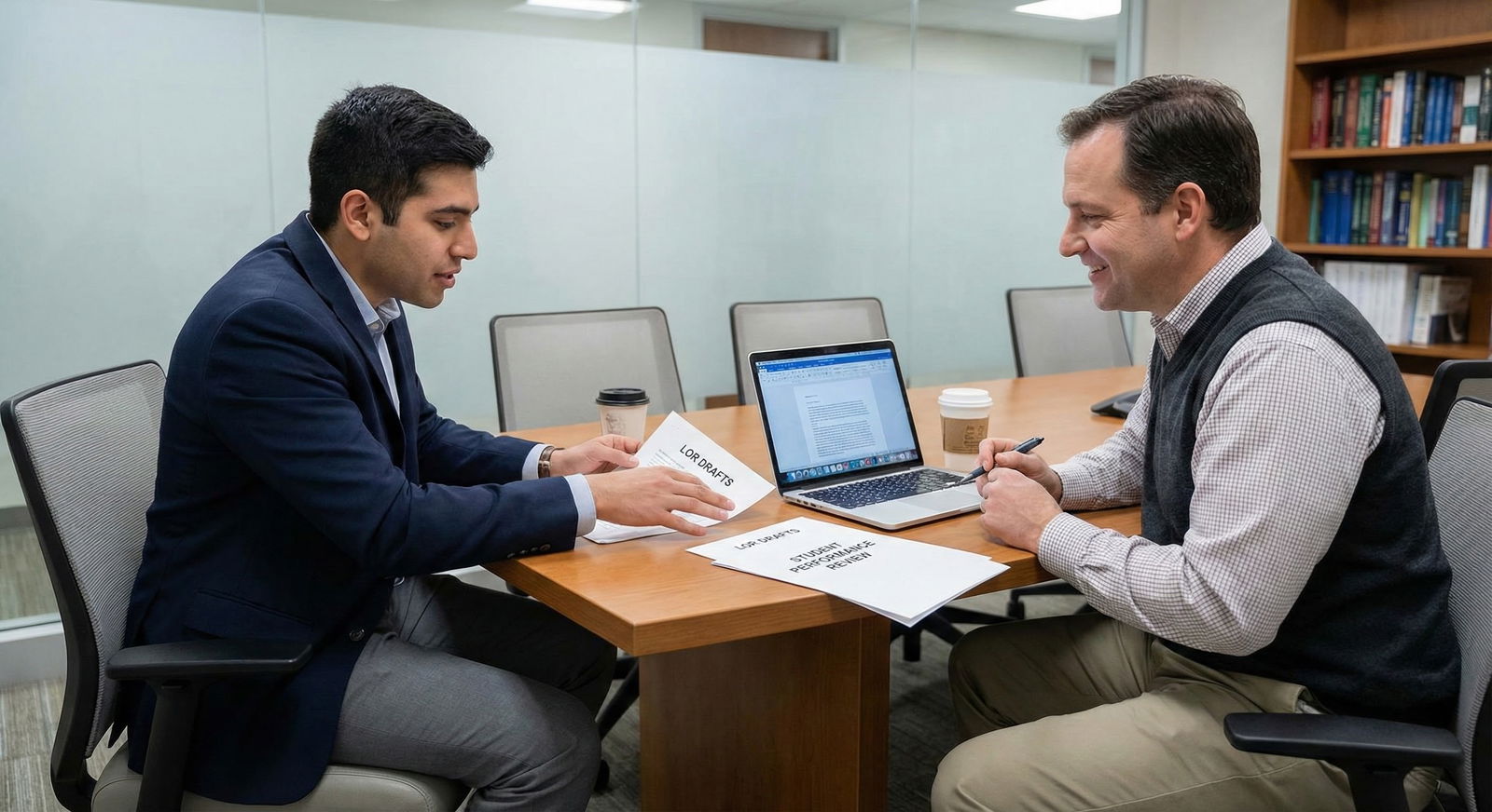 Medical student meeting with an attending physician to discuss a letter of recommendation -  for Avoid These Shadowing-Only L