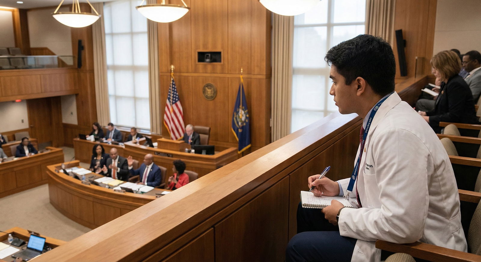 Medical trainee reading about a specialty society PAC -  for Should I Join My Specialty Society’s PAC as a Medical Trainee?