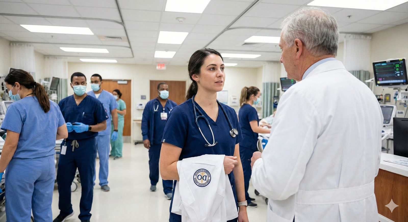 Medical student on away rotation in hospital ward -  for What If My Osteopathic School Has Weak Name Recognition for ACGME?