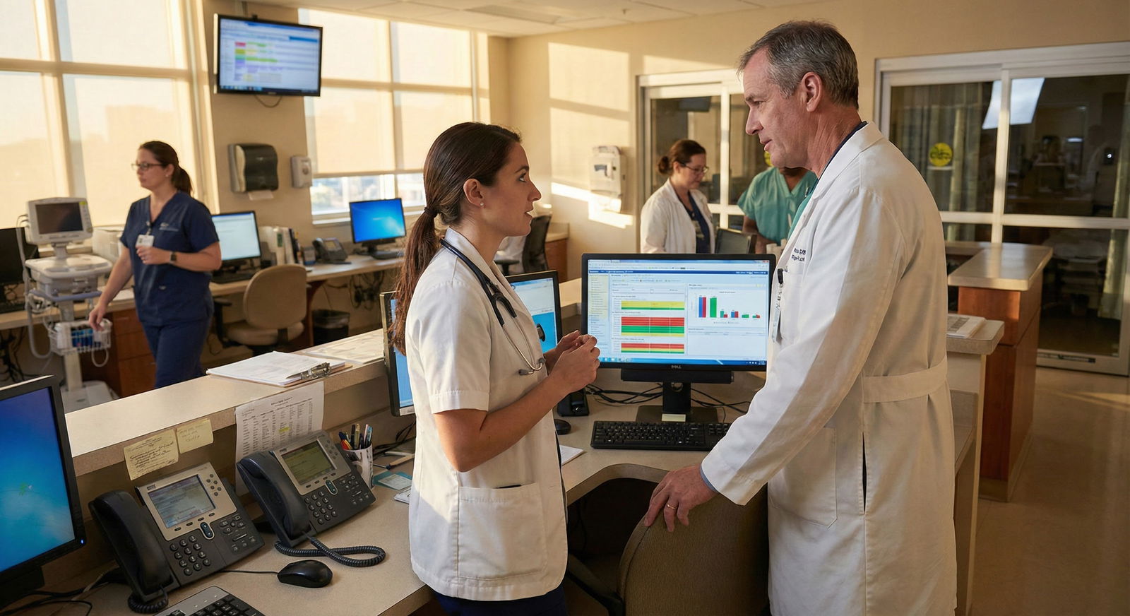 Medical student on late-year elective rotation discussing plans with attending -  for Post‑Interview Rotations: How to Use La