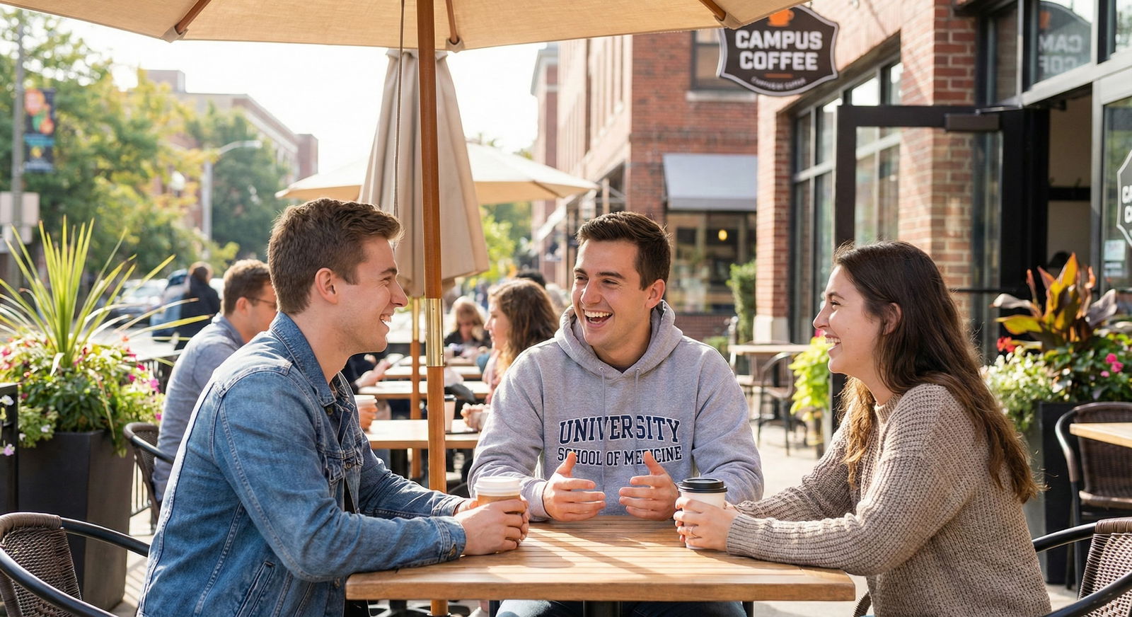 Medical student relaxing with friends on a day off -  for Is Studying Every Day Necessary, or Can You Schedule True Off Days?