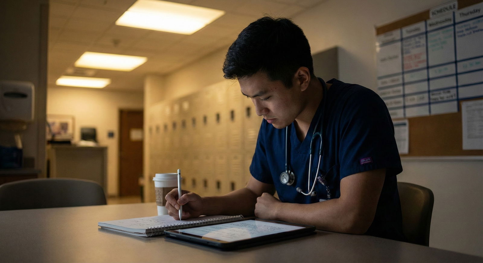 Medical student reviewing ERAS application on laptop -  for Taking Step 2 CK During a Personal Crisis: How to Document Contex