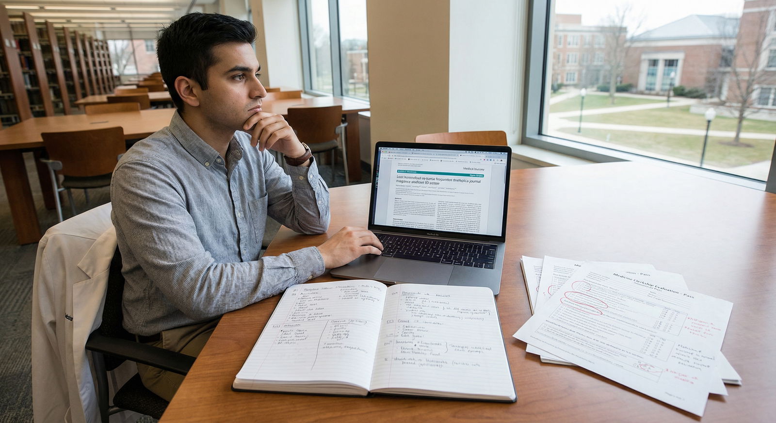 Medical student relaxing after long rotation -  for Planning Buffer Rotations to Avoid Burnout Before Critical Sub‑Is