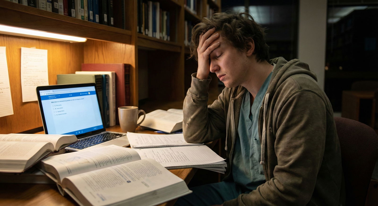 Student talking with counselor in a small office -  for Scared to Tell My School About Test Anxiety: Could It Backfire?