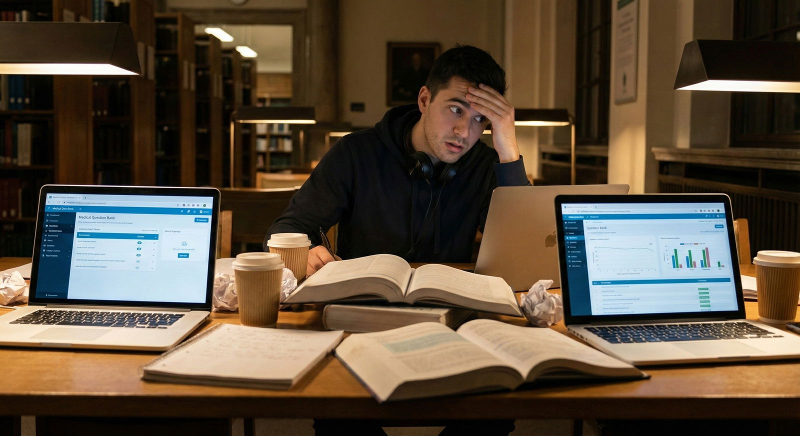 Medical student studying biochemistry pathways for USMLE Step 1 -  for Biochemistry on Step 1: Pathways and Question Patterns