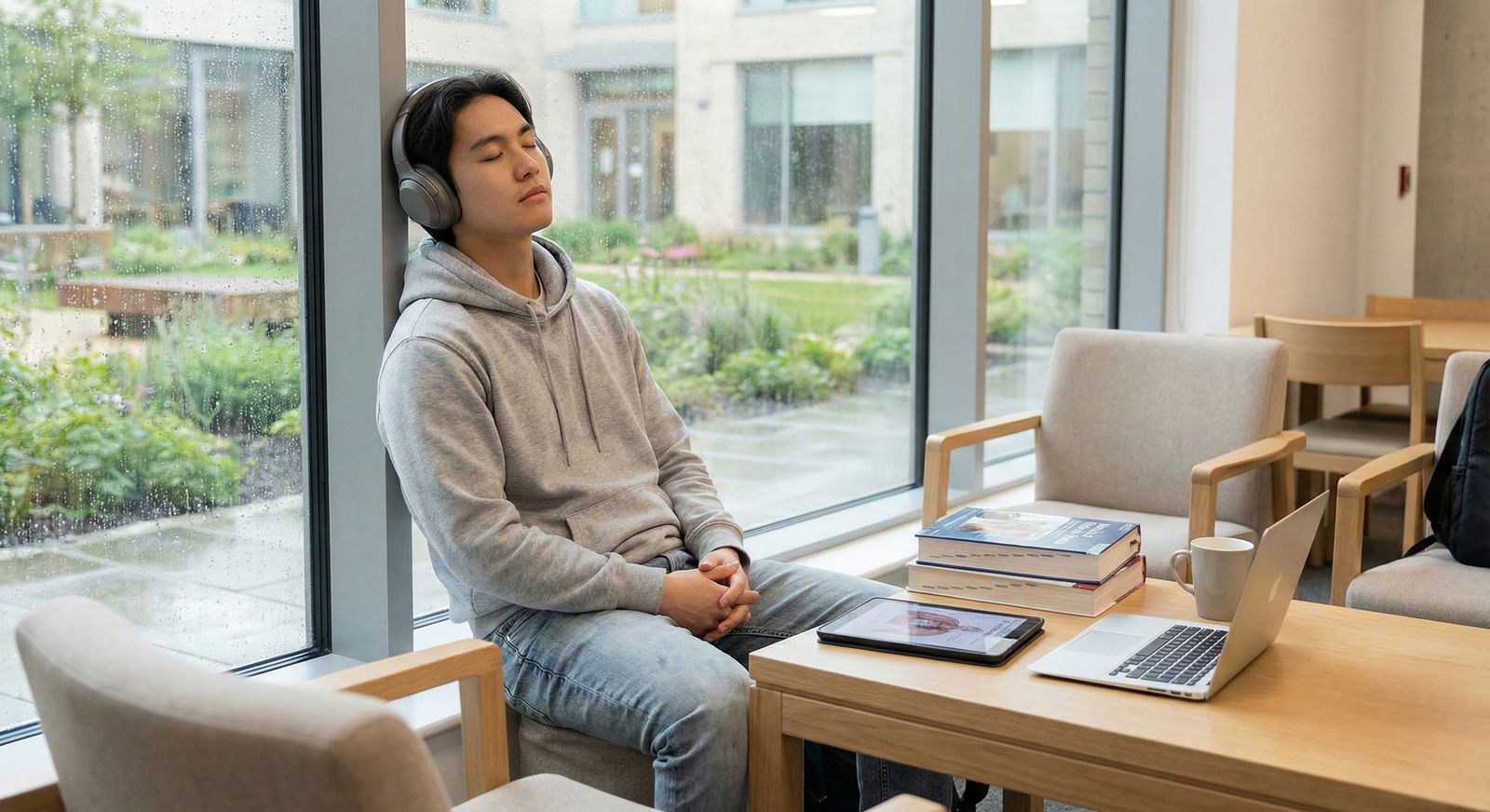 Medical student taking a break while studying for boards -  for How Do I Know If My Test Anxiety Needs Professional Treatment