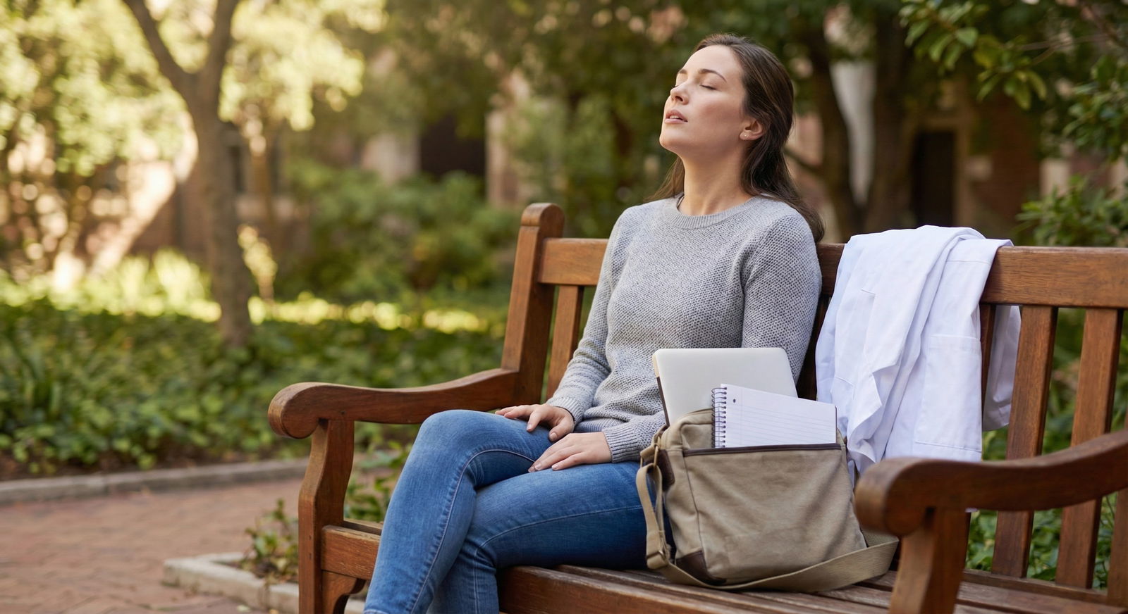 Medical student taking a mental health break during research work Medical student taking a mental health break during research work - for Is It Okay to Drop a Research Project for Your Menta