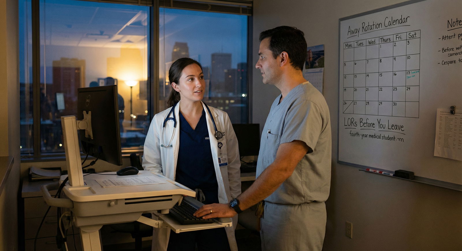 Resident meeting with attending physician about letters of recommendation -  for Reapplying After an Unmatched Cycle: Rebuild