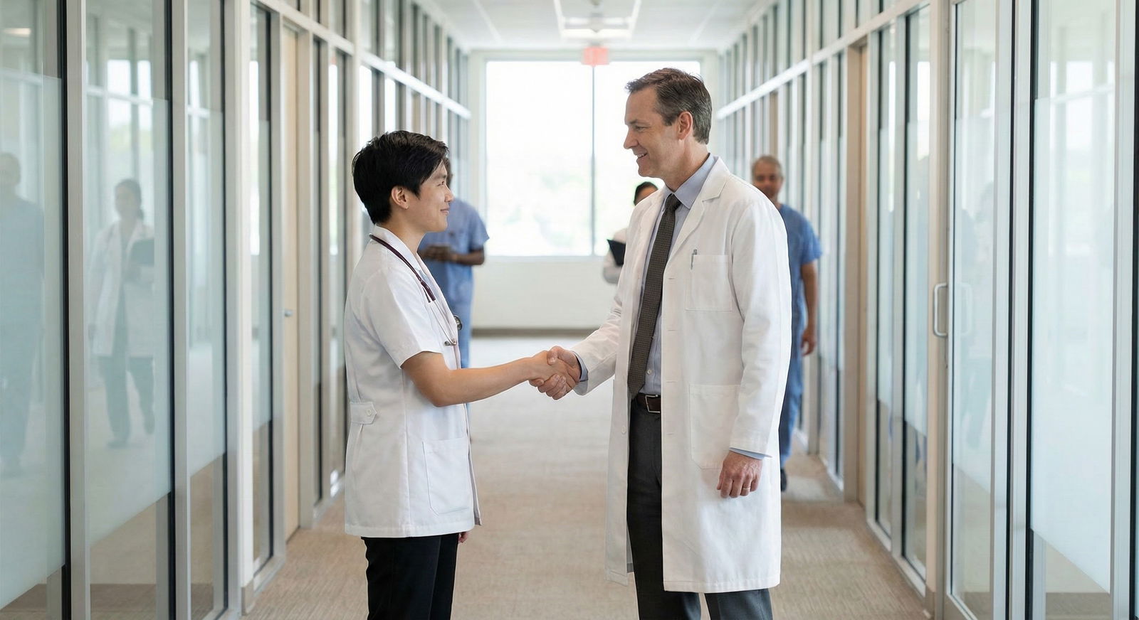 Medical student thanking attending physician after ward rotation -  for Vague Reminders and Other Follow-Up Mistakes LOR Writ