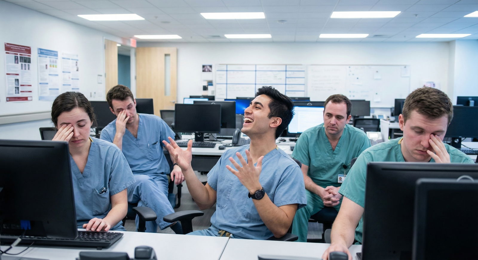 Medical student anxiously scrolling social media -  for Did My Social Media Jokes Just Cost Me an Interview Invite?