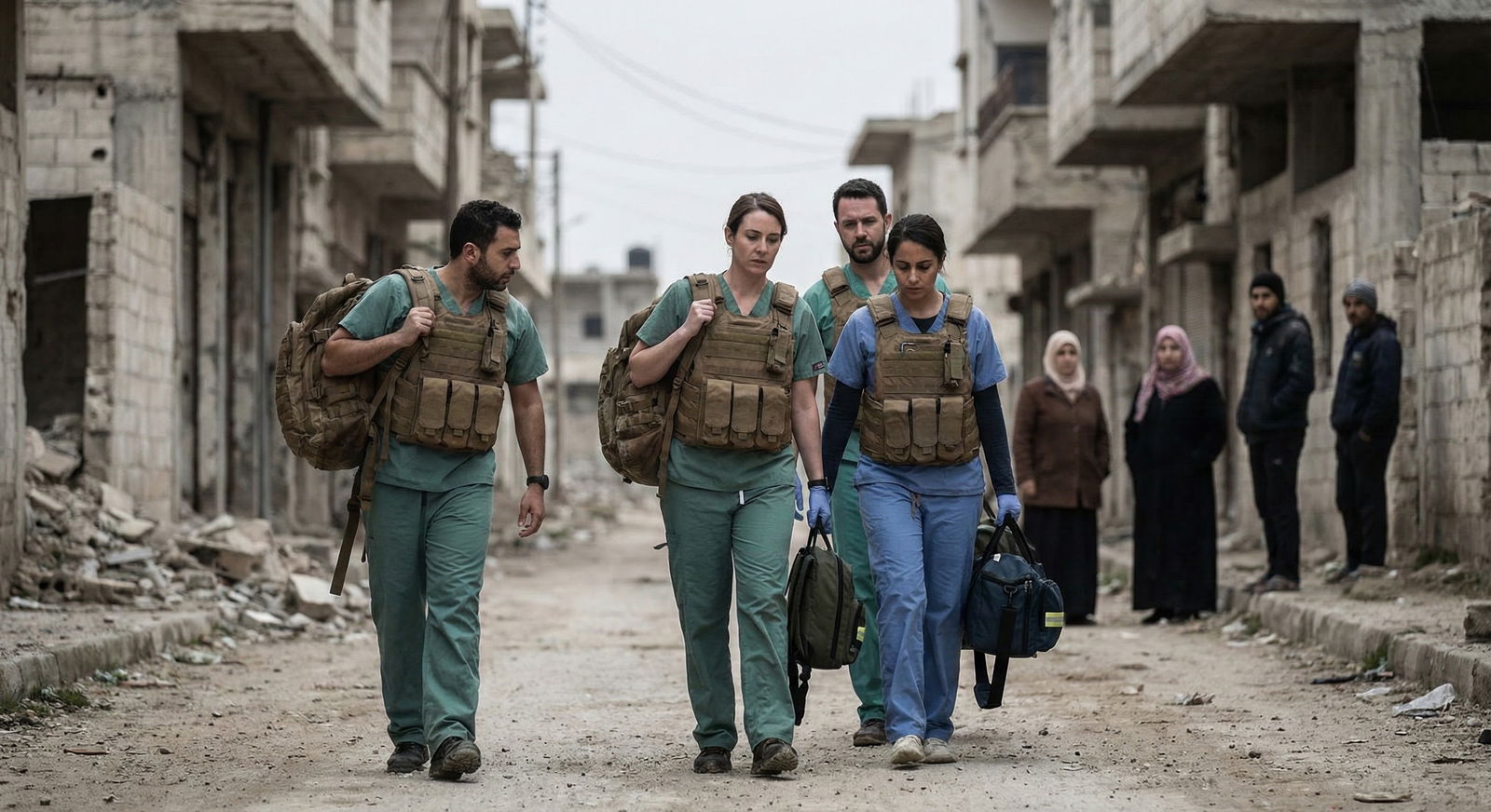 Physician leading triage in a crowded field clinic Physician leading triage in a crowded field clinic - for Triage and Rationing in Medical Missions: Cases That Test Your Ethi