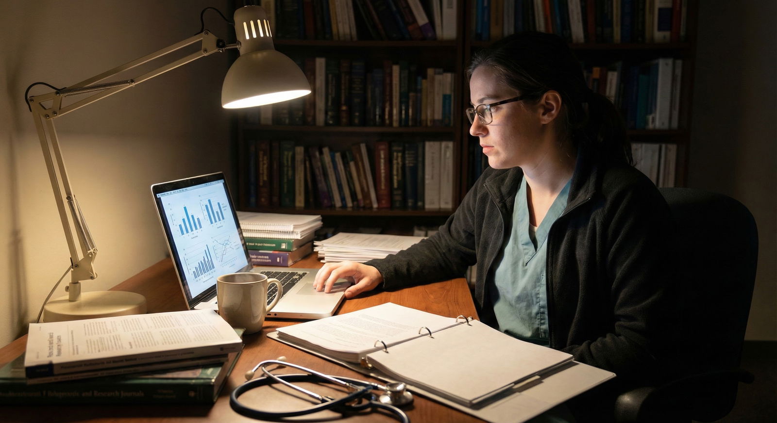 Stunned resident candidate reading Match Day email alone in apartment -  for Month 0 After Not Matching: Immediate Steps to P