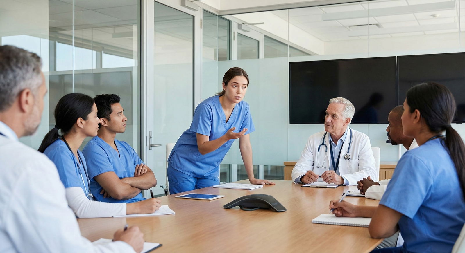 Physician having a private conversation with patient -  for How Honest Should I Be About Prognosis When Uncertainty Is High?