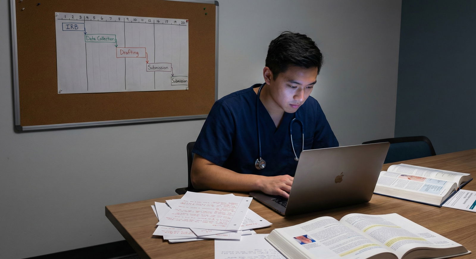 Medical graduate listing gap year activities on paper -  for What If My Gap Year Makes Me Look Unmotivated? How to Reframe It