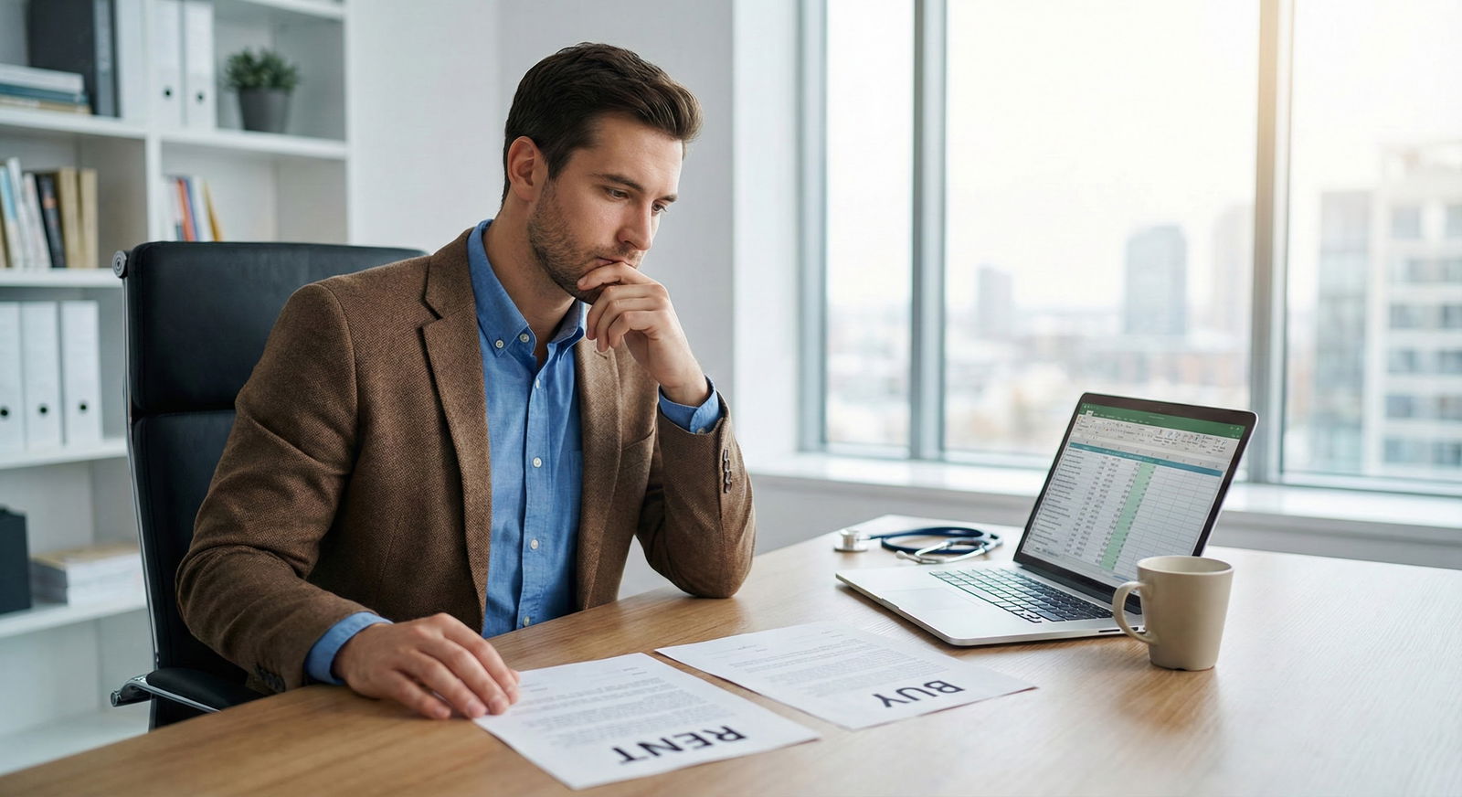New attending doctor looking at rental and home purchase options side by side -  for When Does Buying a House With Med School
