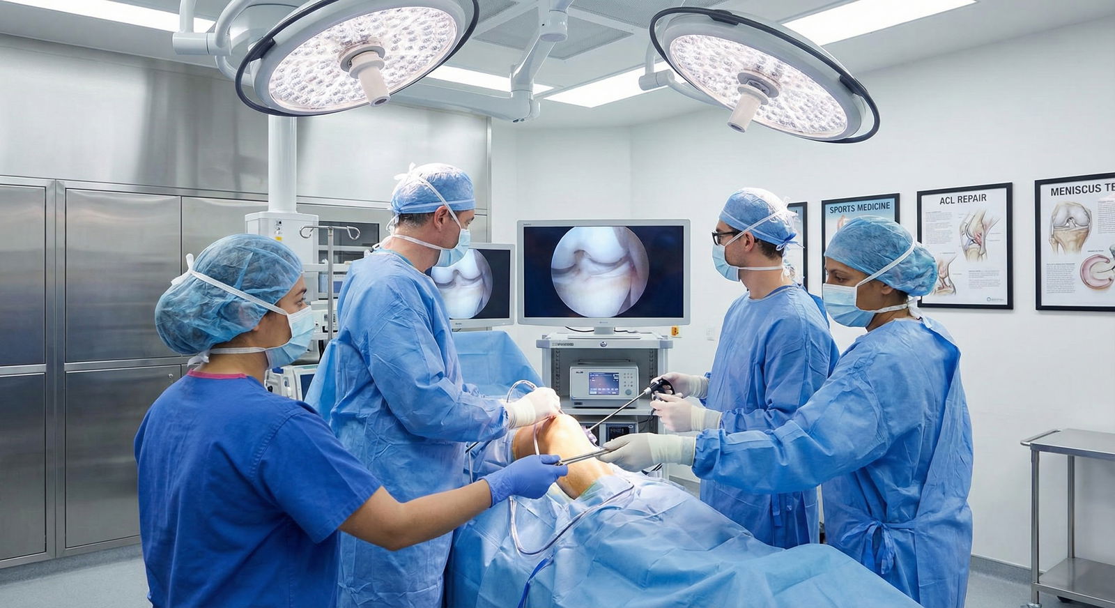 Orthopedic surgery residents in sports medicine operating room -  for Sports Medicine–Heavy Ortho Programs: Signals Hidden in