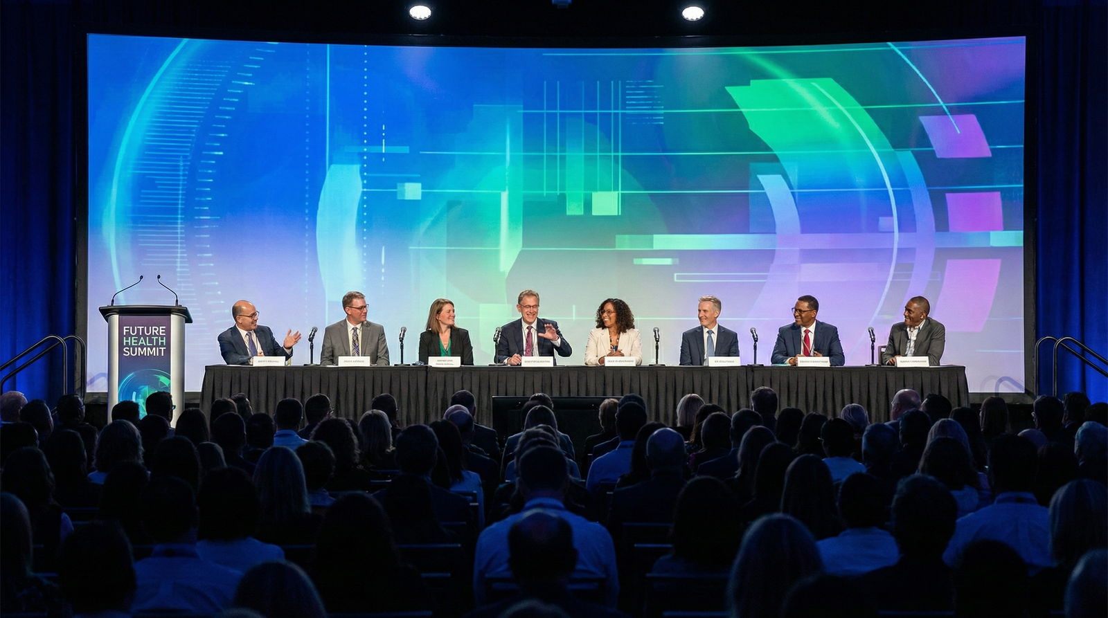 Panel discussion at a medical conference -  for Do I Need Separate Networks for Clinical, Research, and Industry?