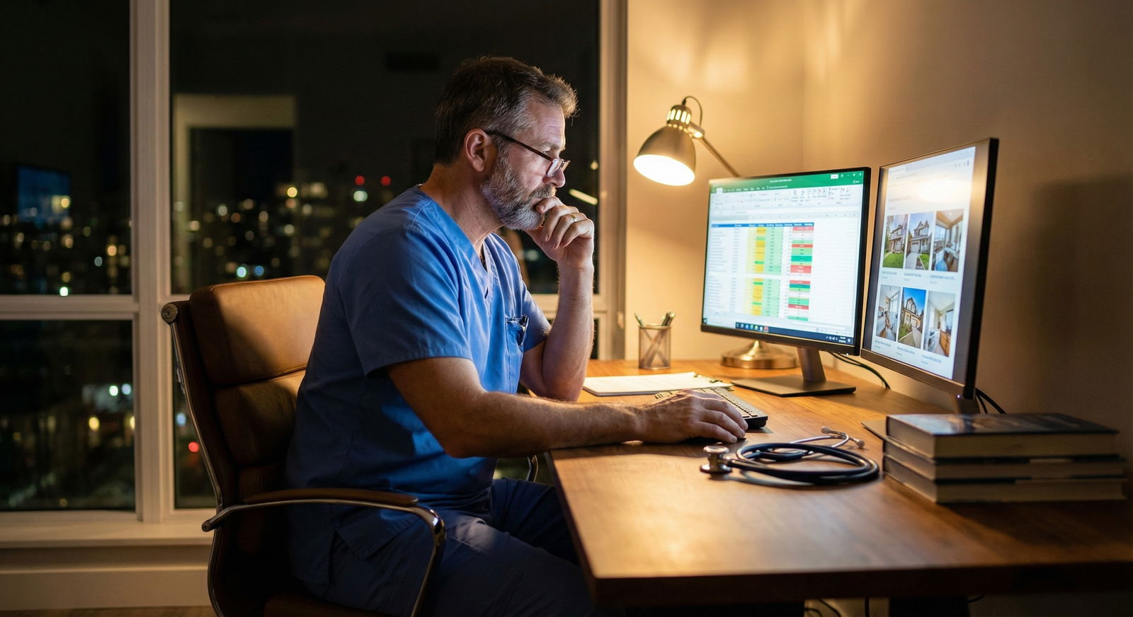 International medical graduate physician reviewing US real estate documents -  for International Medical Graduate Physician: