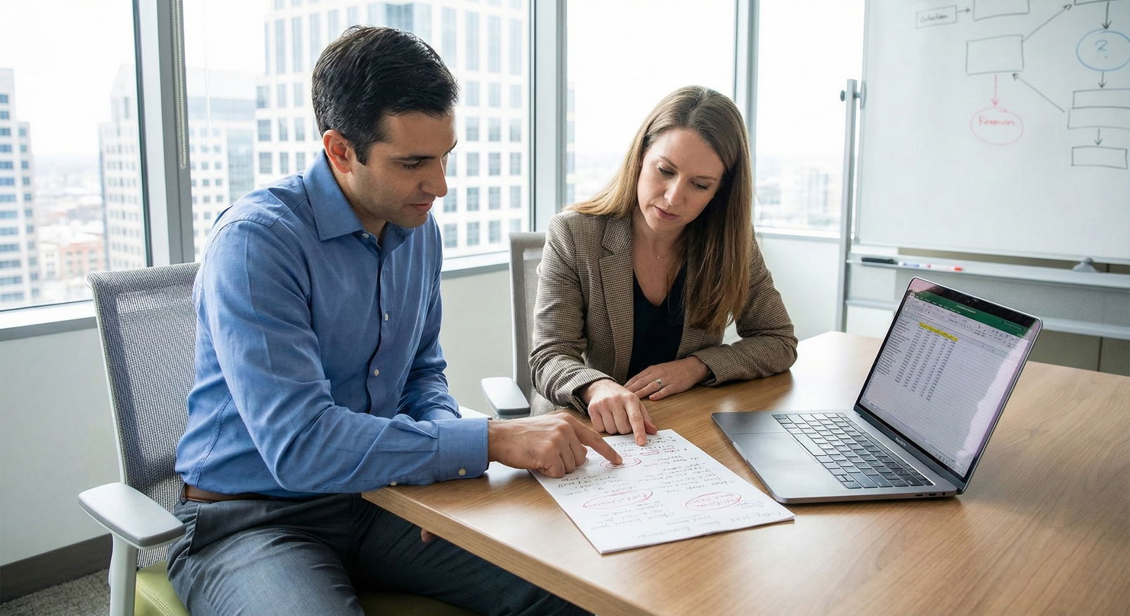 Resident reviewing physician employment contract at desk -  for Six Months Before Graduation: Contract Review and Benefit Dea