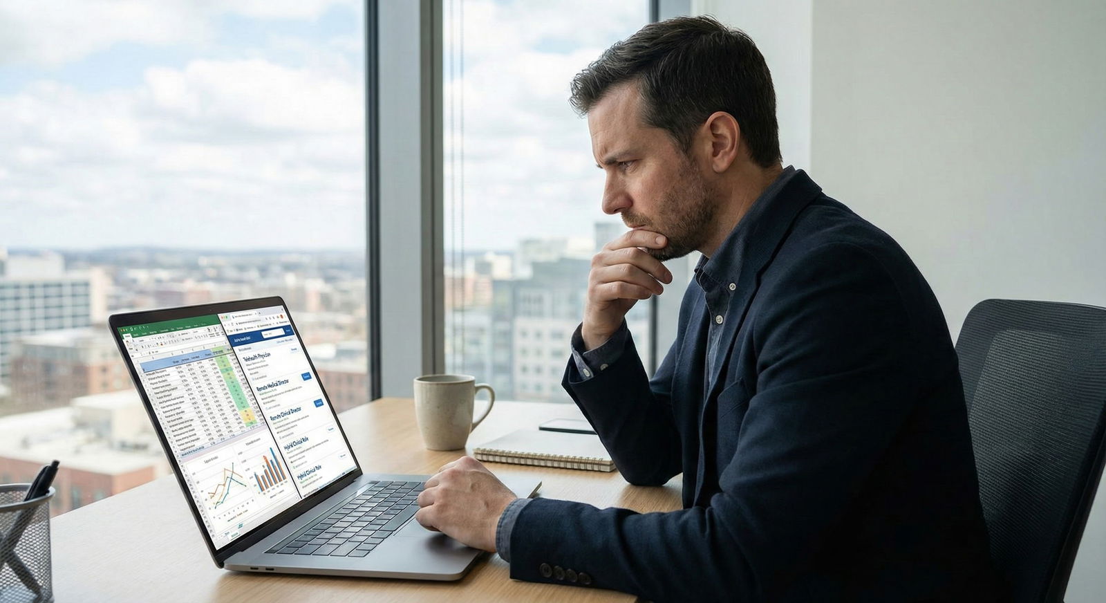 Physician organizing locums contracts and reference letters at a desk -  for Afraid Locums Will Hurt Your CV? How Hiring Comm