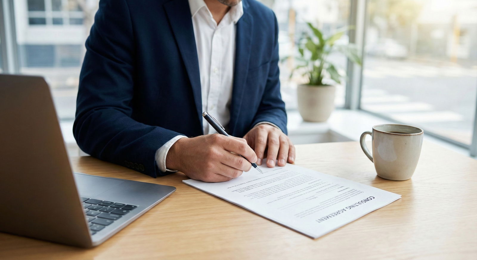 Physician reviewing a contract for a flexible role Physician reviewing a contract for a flexible role - for If You Want a Portfolio Career: Pairing IM, Psych, and Peds with Si