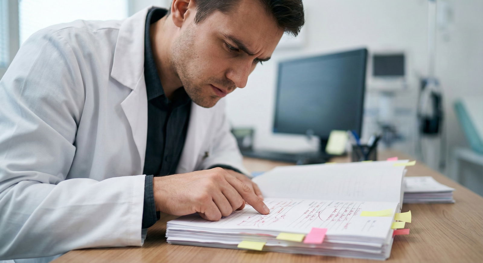 Young attending physician starting first day at new hospital -  for Six Months Before Graduation: Contract Review and Benefit