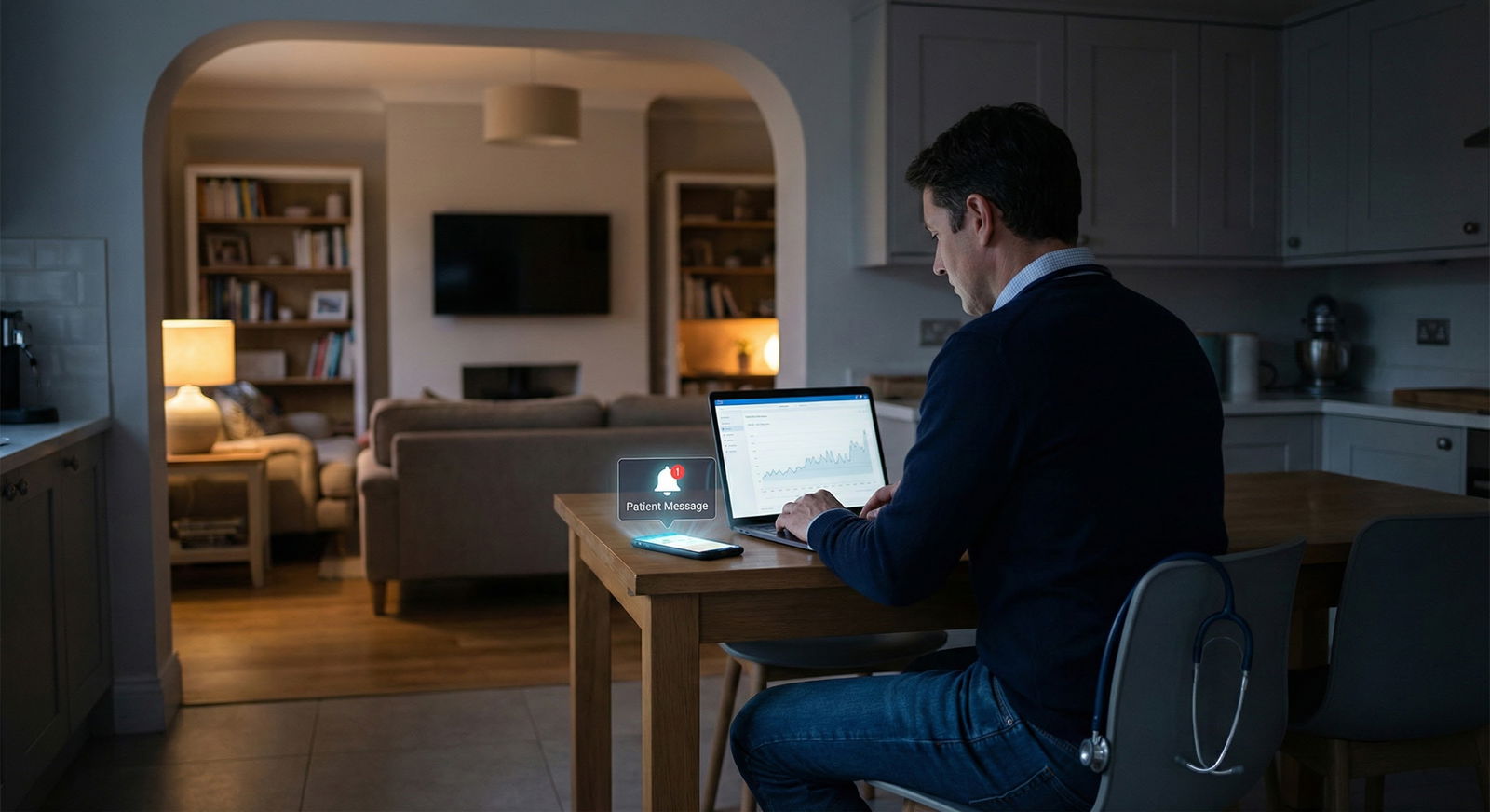 Calmer outpatient clinic setting with relaxed physician Calmer outpatient clinic setting with relaxed physician - for What If My Program Misled Me About Call? Options When Reality