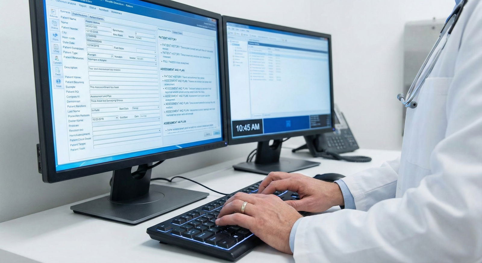 Physician in discussion with hospital administrator about AI implementation -  for When Admin Forces a New AI Tool into Your