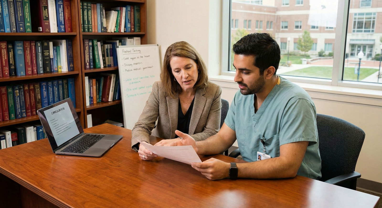 Program director mentoring resident about fellowship options -  for Can Graduates of New Residencies Match Competitive Fellow