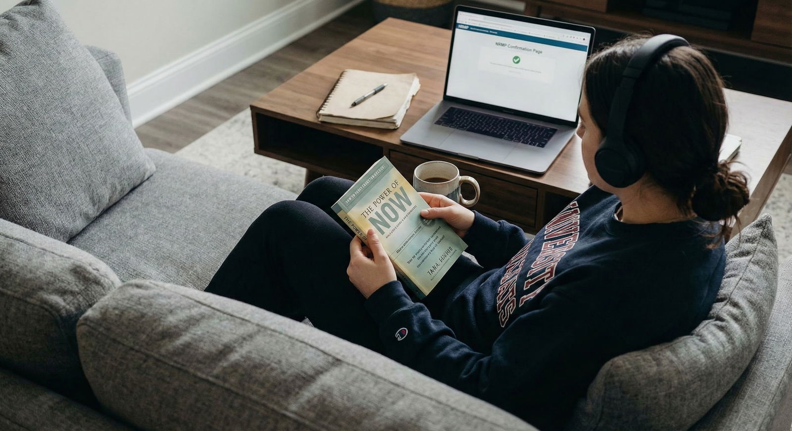 Relaxed medical student after certifying NRMP rank list -  for Building Your NRMP Rank List: A Three-Phase Timeline From Note