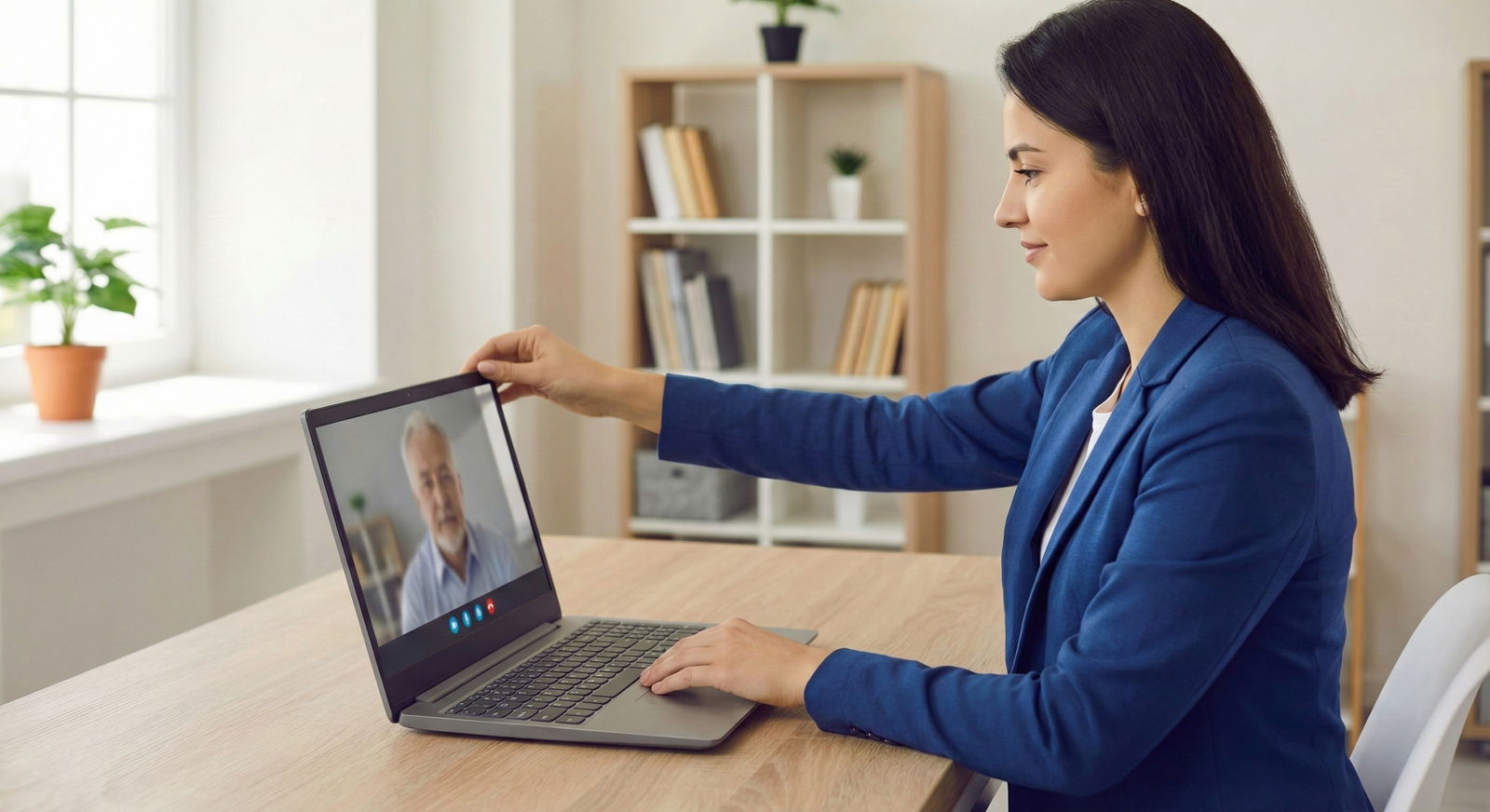Medical resident practicing a virtual interview setup -  for How Many Practice Virtual Interviews Should I Do Before the Seas