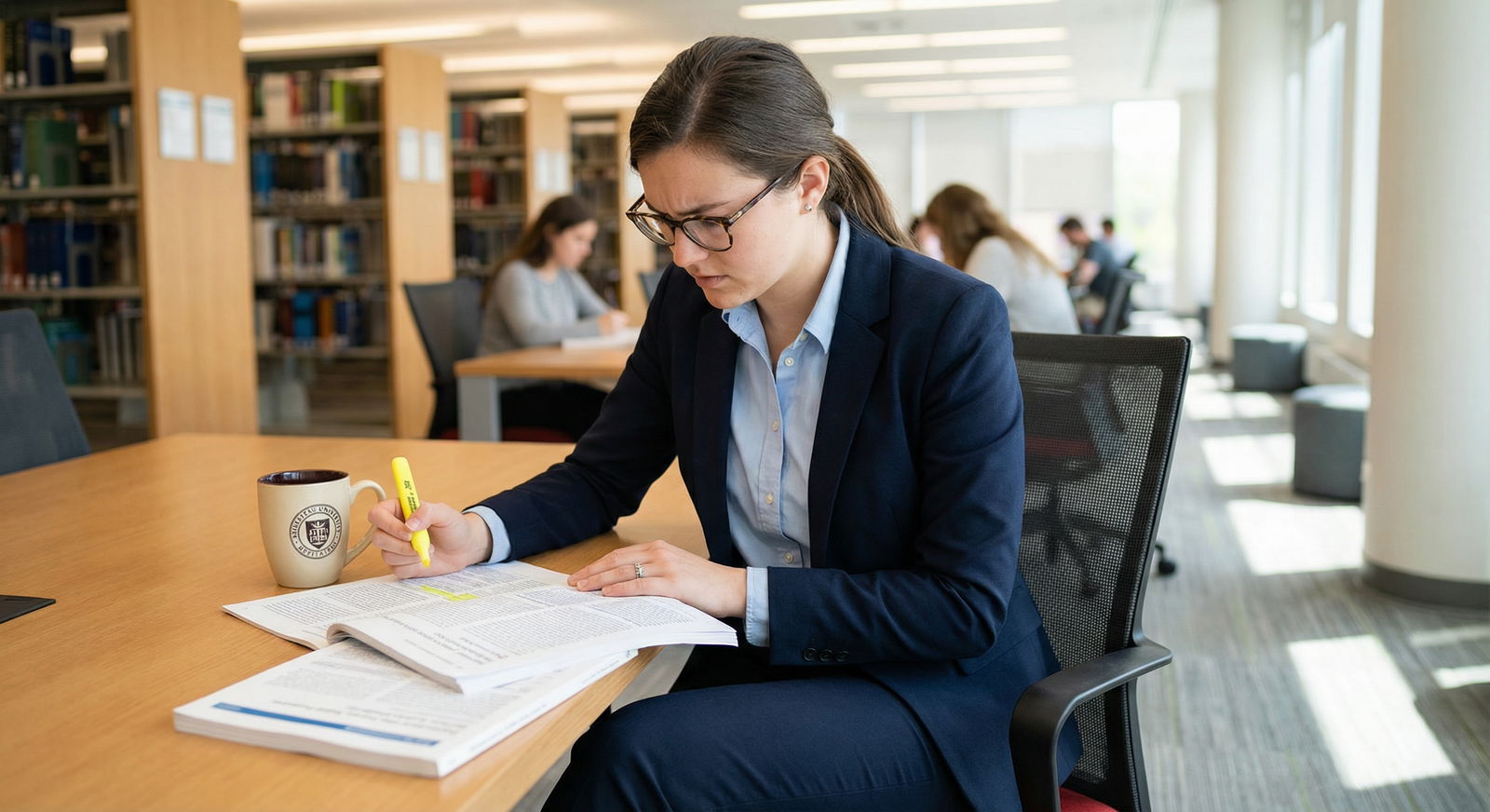 Residency applicant reading a sample letter of recommendation and highlighting phrases -  for I Only Have One Strong Clinical