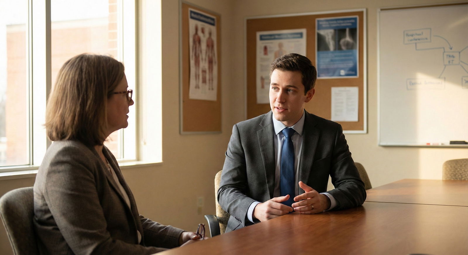 Medical resident writing a follow-up email after an interview -  for What’s the Best Subject Line for Residency Interview Fol