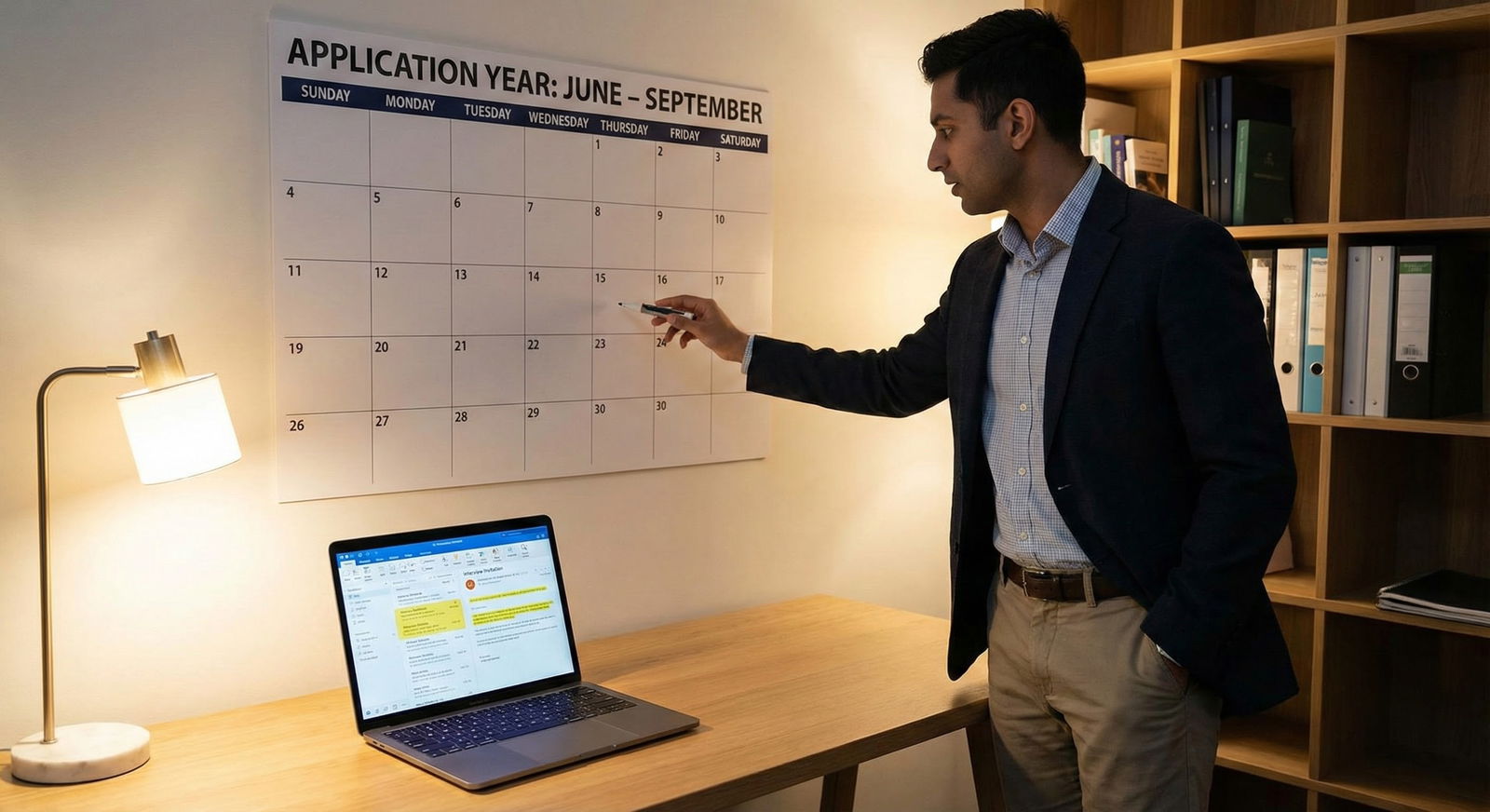 Residency applicant tracking interview invitations on calendar -  for June–September of Application Year: What to Finalize Ea