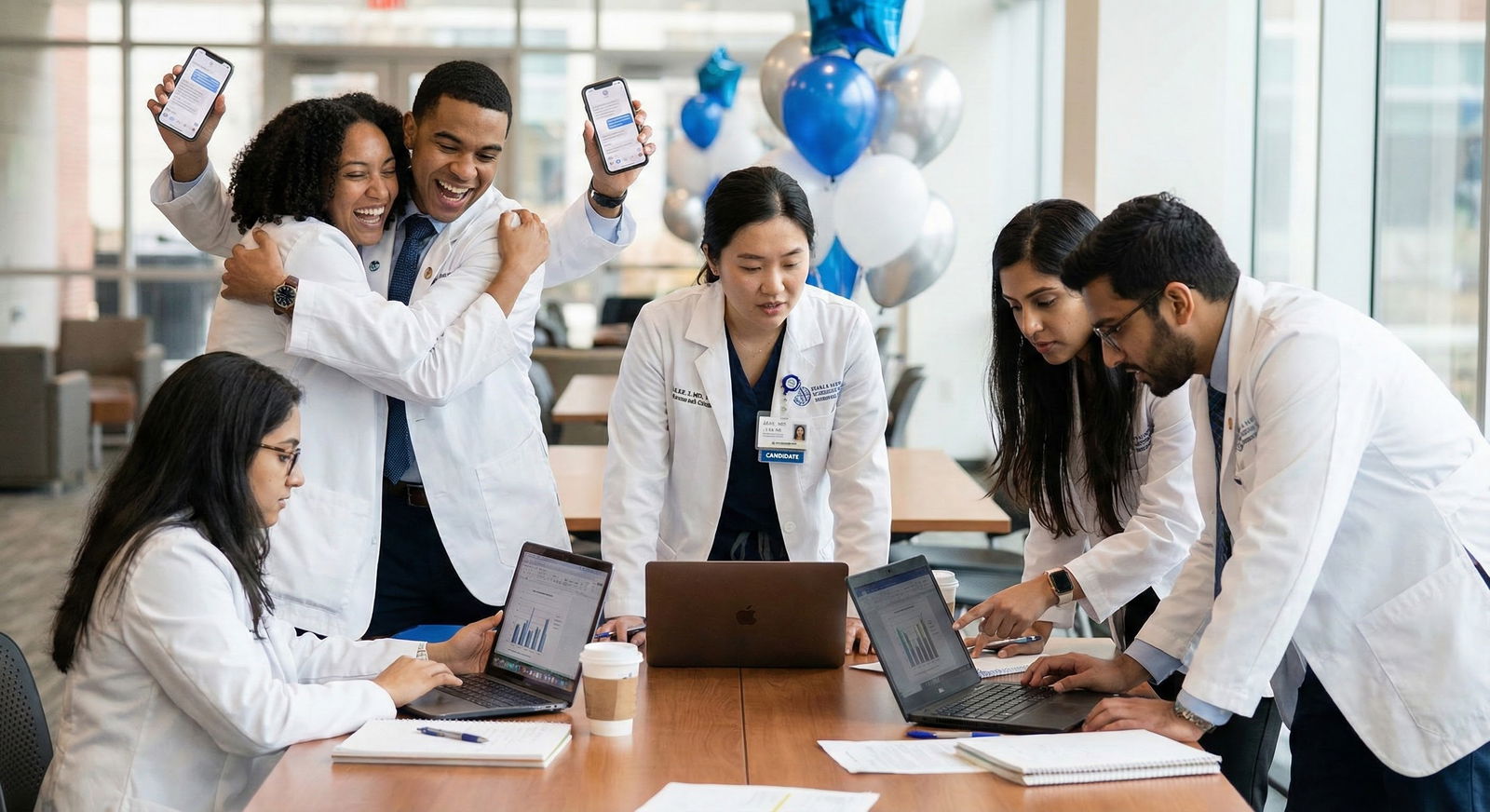Resident doctor in a hospital hallway reflecting between shifts -  for How Do I Explain a Preliminary‑Only Match in Future In