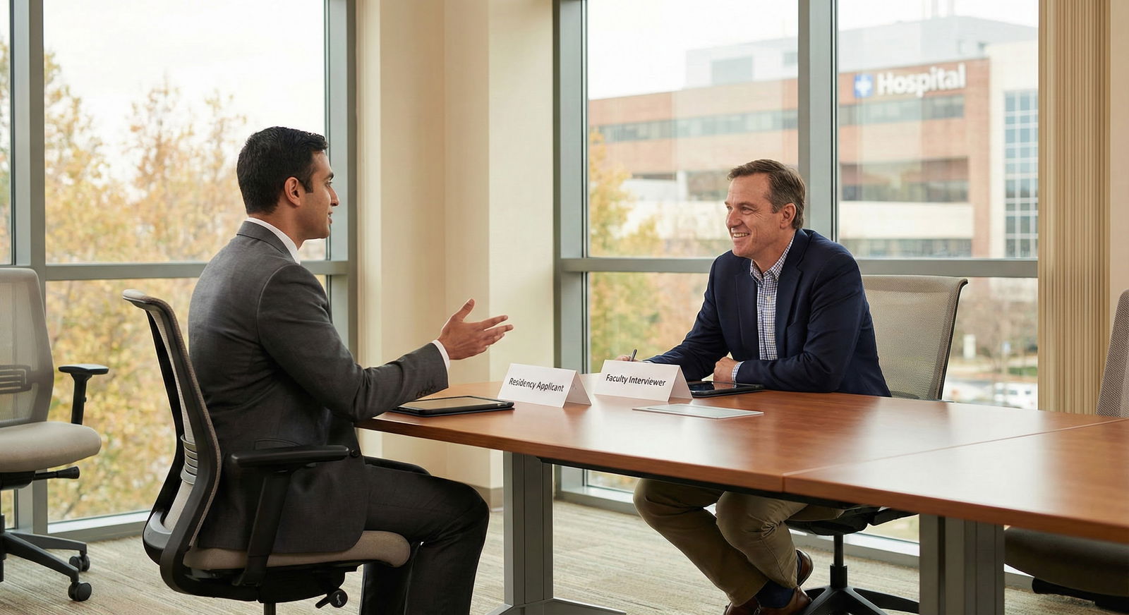 Residency interview conversation between applicant and faculty -  for Can You Still Match Competitively After a Mental Health