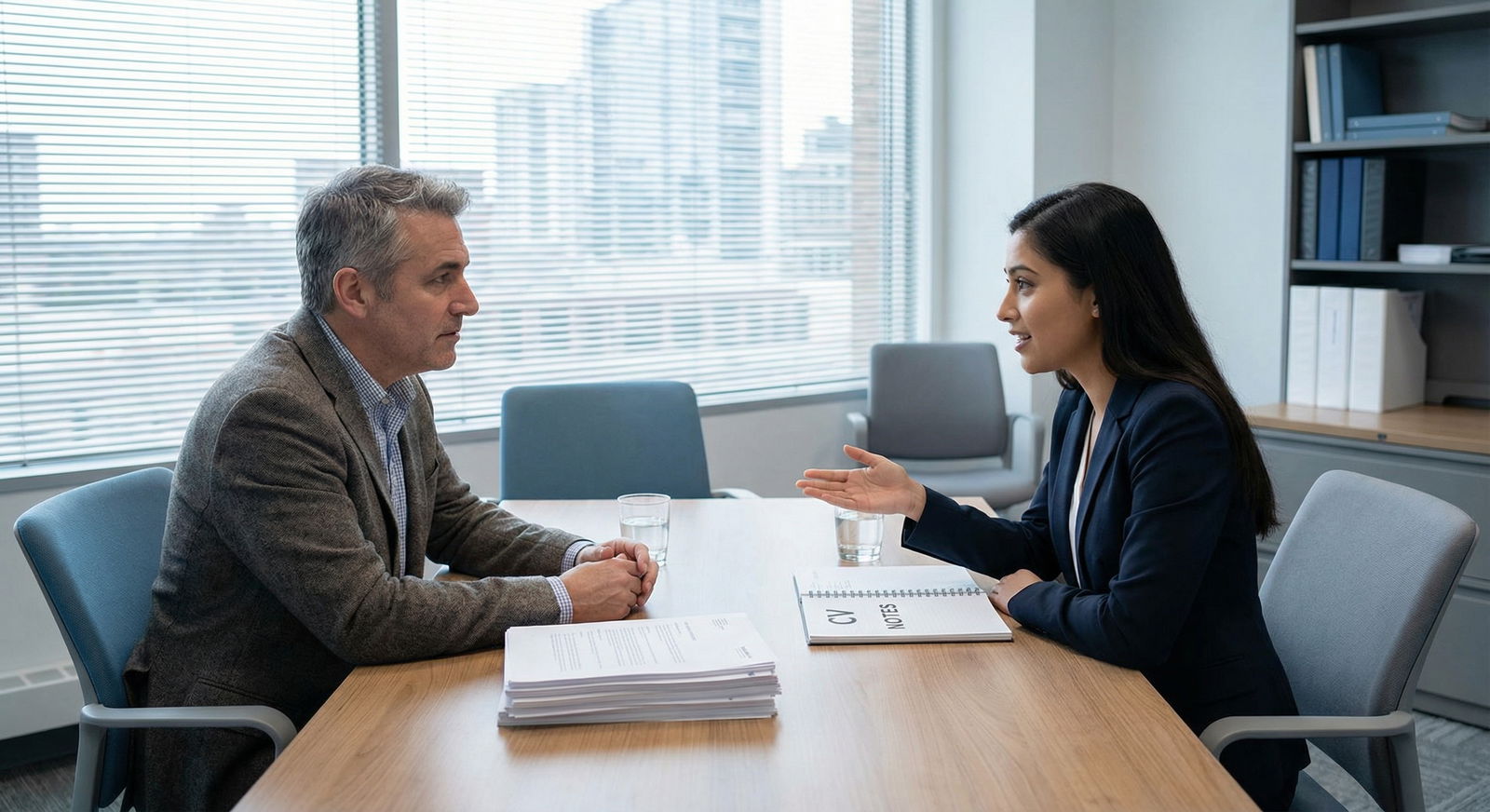 Residency interview in small conference room -  for International Rotations Limited You: How to Craft Realistic Backups Now