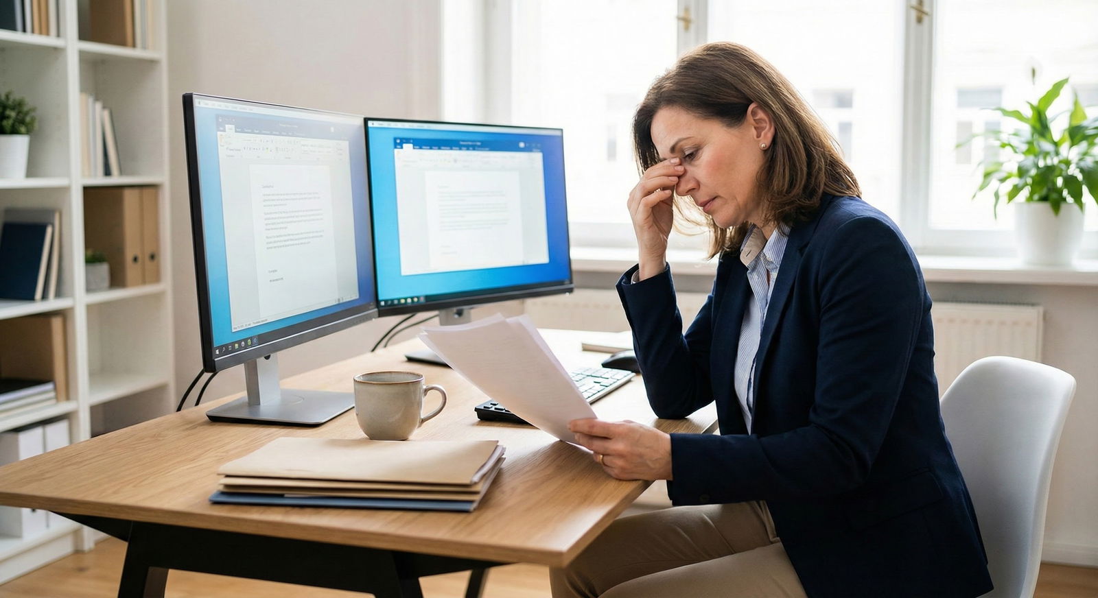 Resident reviewing personal statement drafts on laptop at night -  for Is It Okay to Use the Same Personal Statement for Prel