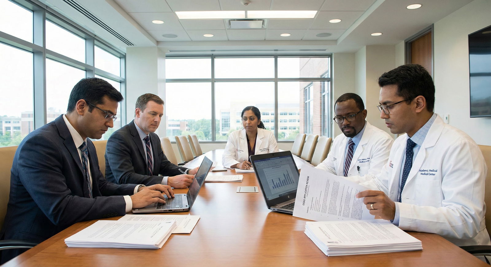 Student checking USMLE Step 2 score on laptop with anxious expression -  for Is It Better to Submit a Flawed ERAS Early or a