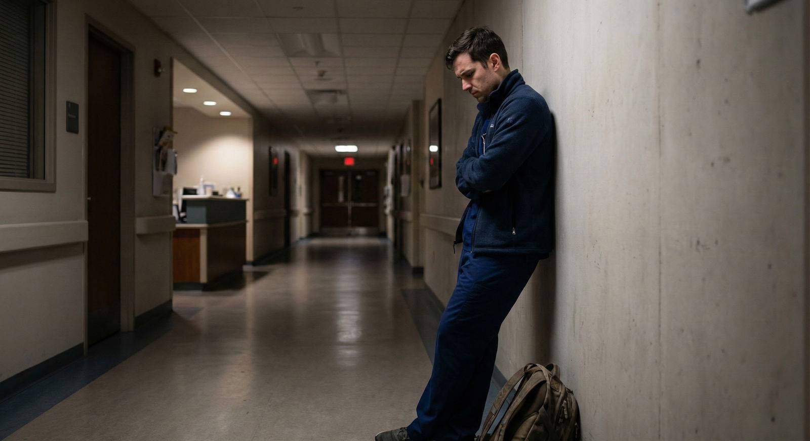 Resident reviewing rank list late at night -  for Is It Smart to Rank a Prelim Spot Higher Than a Less‑Ideal Categorical?