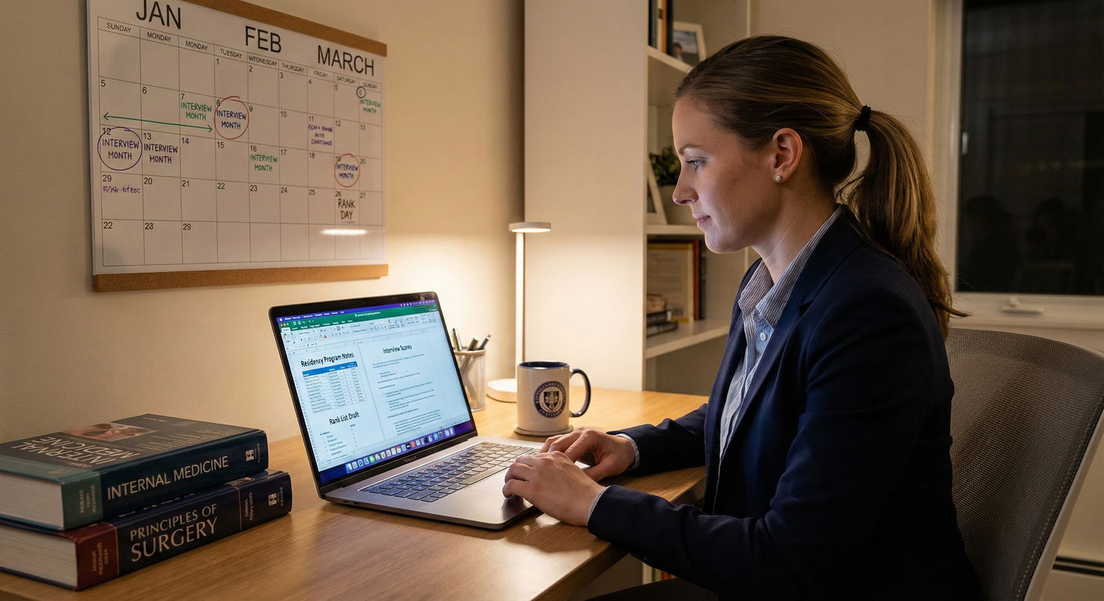 Medical resident sitting in a quiet hospital hallway, conflicted after a difficult residency interview experience -  for How