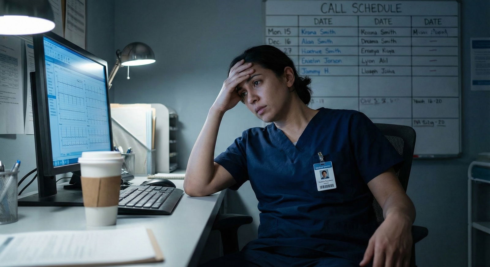 Resident physician walking in hospital hallway during night shift -  for Should I Accept Any SOAP Offer or Wait and Reapply?