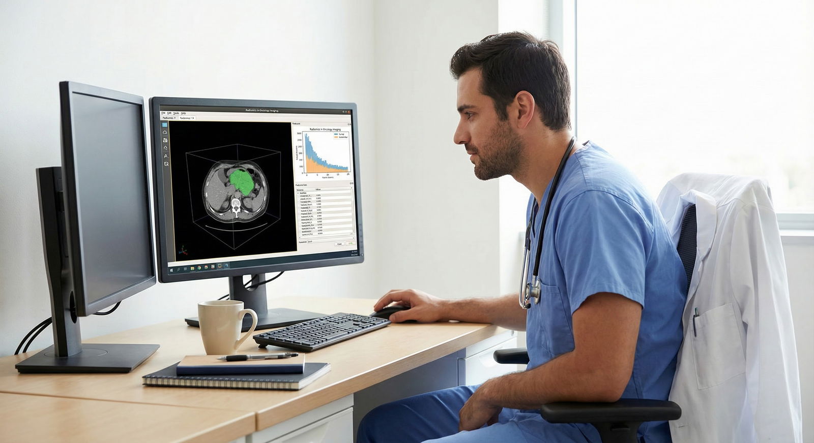 Clinician carefully reviewing AI-generated note with patient in exam room -  for What If I’m Not ‘Tech-Savvy’? Can I Still Th