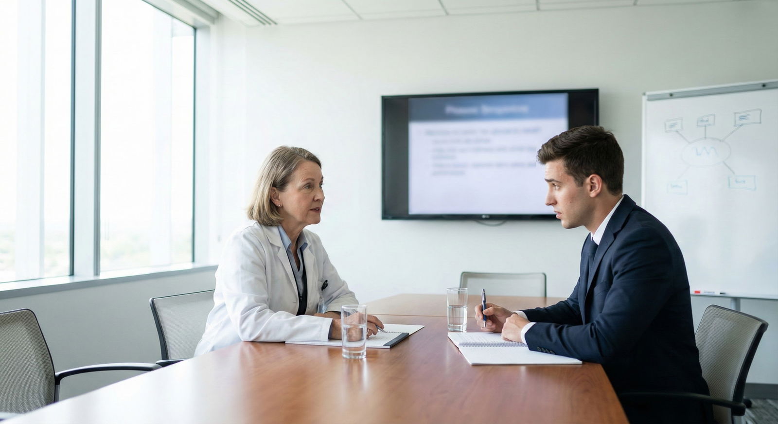 Resident physician working confidently in hospital corridor after overcoming professionalism red flag -  for Addressing Disci