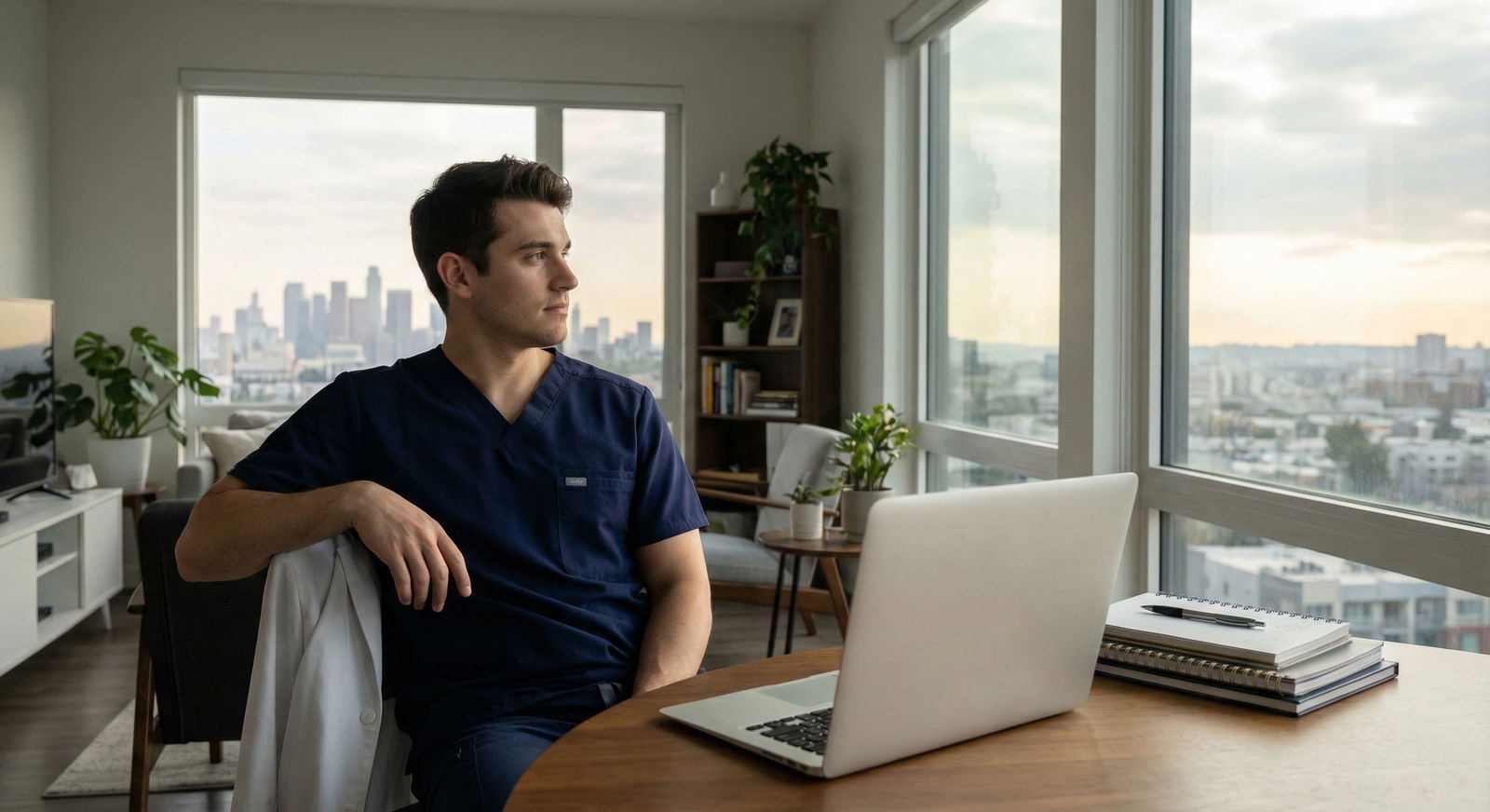 Resident physician reflecting during a non-clinical gap year -  for The ‘Wasted Time’ Narrative: Why Some Gap Years Age Bette