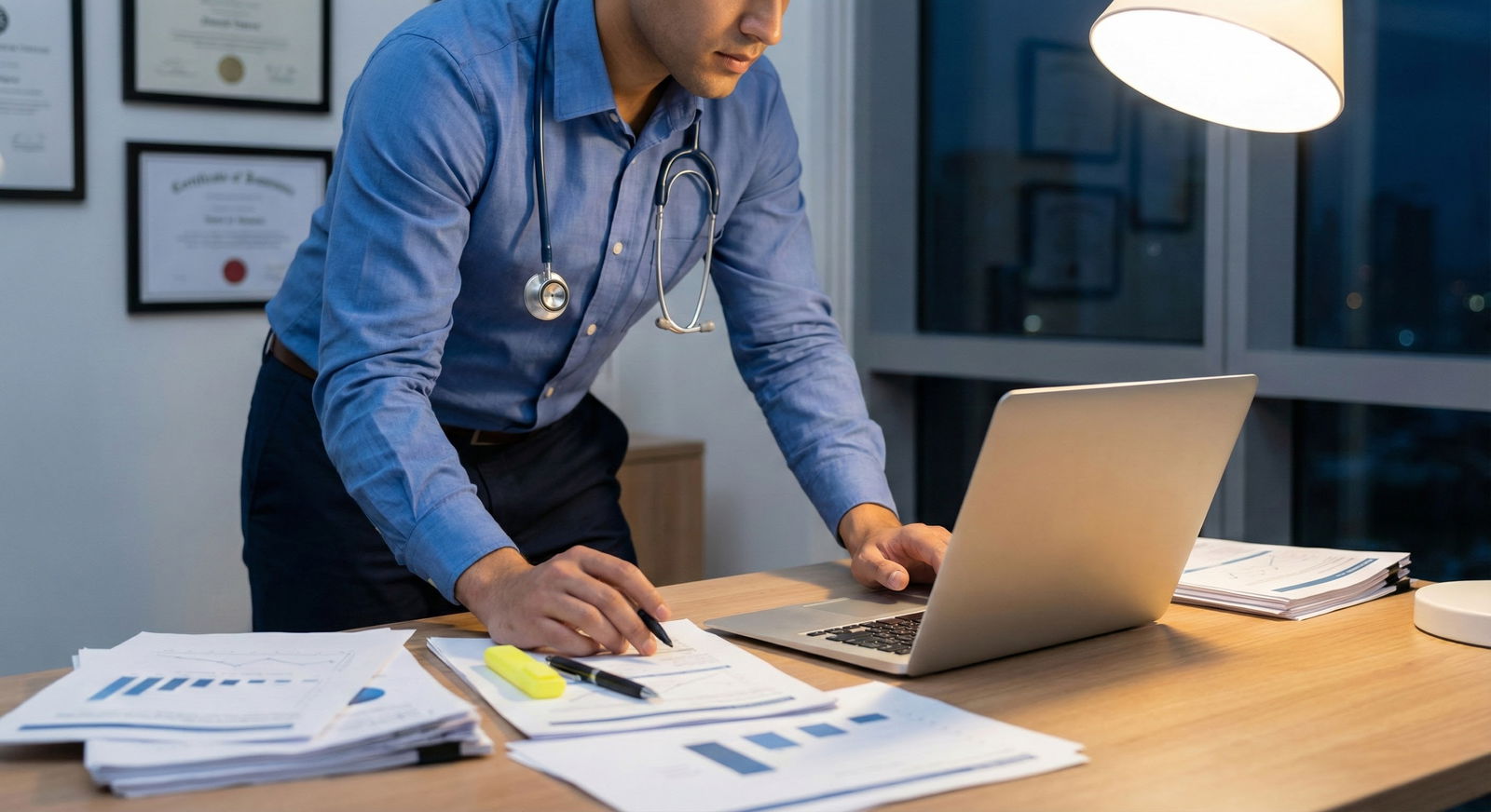 Resident doctor looking more confident during a hospital shift -  for Anxious About Applying to Two Specialties: Will Everyon