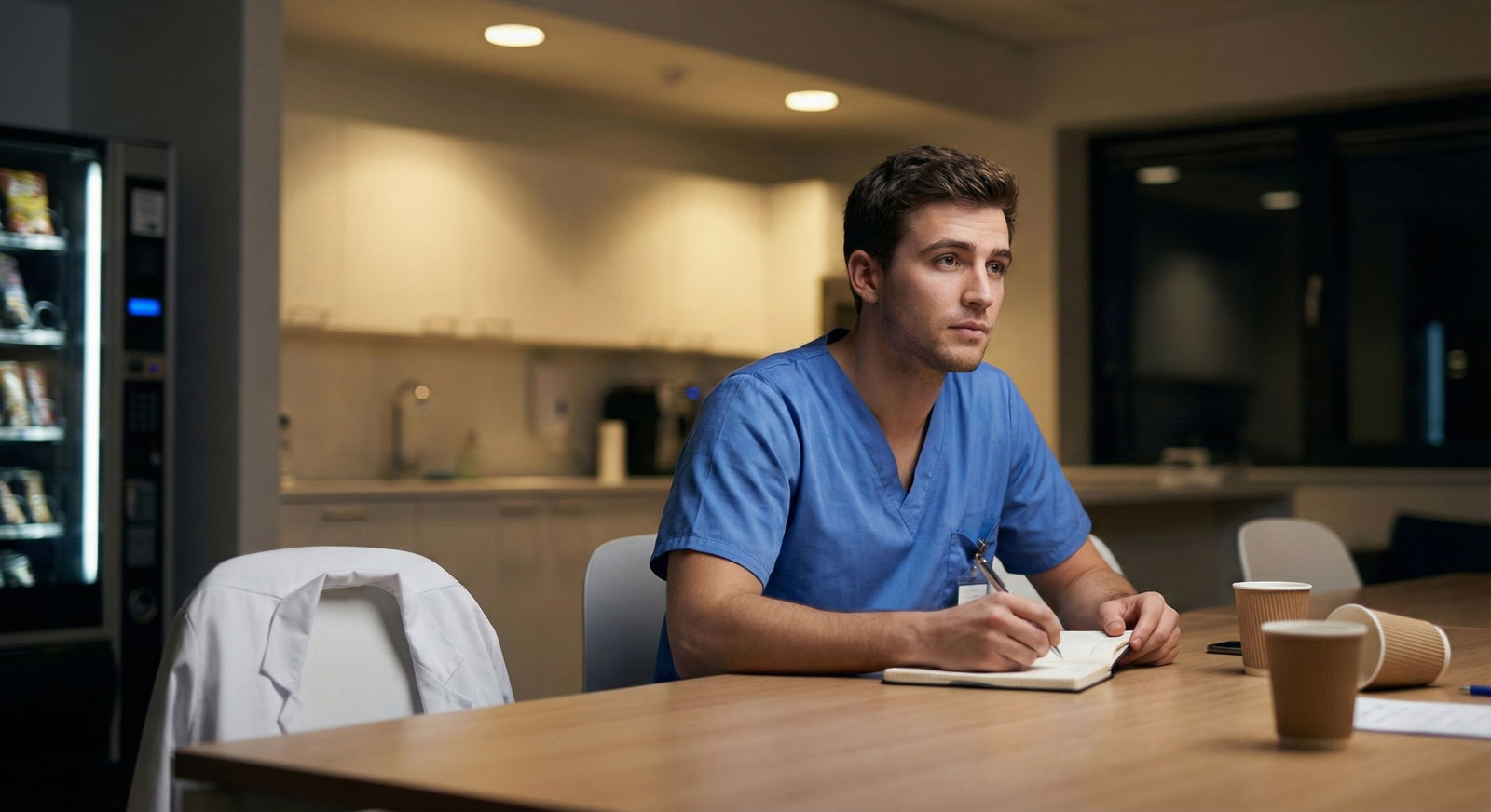 Medical student comparing residency programs on a laptop -  for Using Interview-Free Days Wisely: A Plan to Sharpen Your Perf